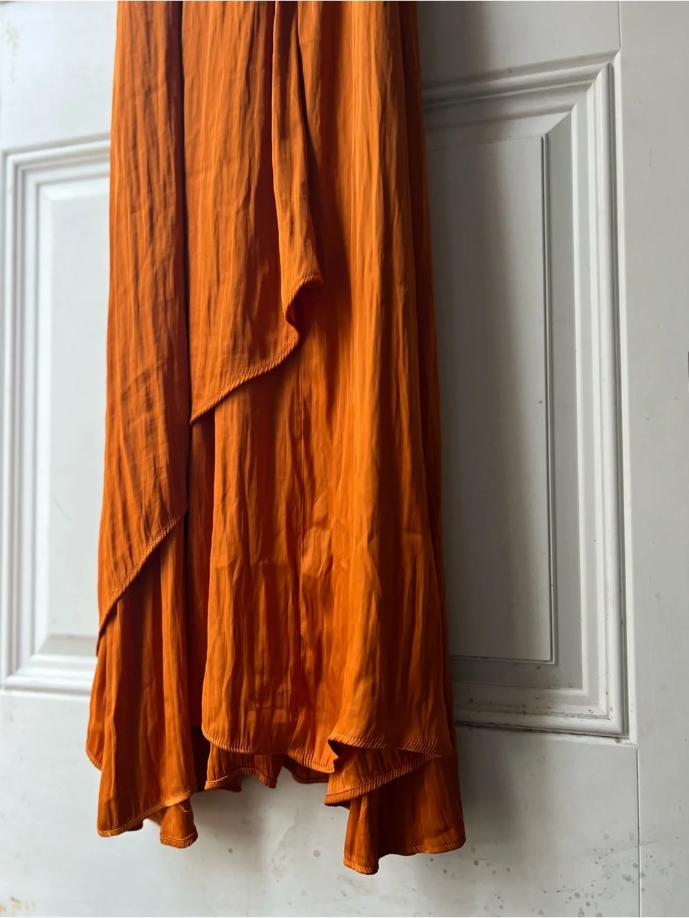 ZARA NWT Sunflower Orange Midi Dress - Picture 9 of 9